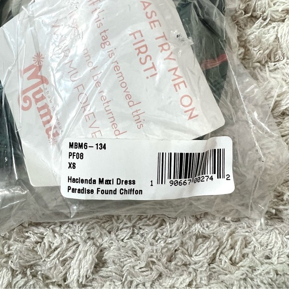 Show Me Your MuMu NWT Hacienda Maxi Dress in Paradise Found Chiffon, Tropical - Picture 5 of 5